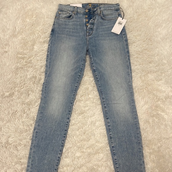 7 For All Mankind high waist skinny jeans NWT - Picture 2 of 8